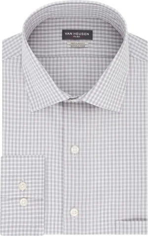 Van Heusen Men's Dress Shirt Regular Fit Flex Collar Check