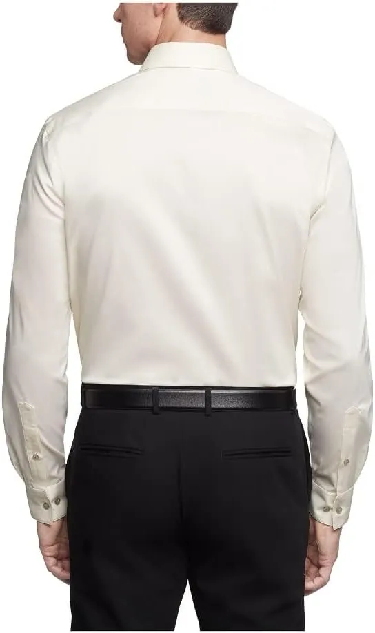 Van Heusen Men's Dress Shirt Regular Fit Ultra Wrinkle Free Flex Collar Stretch Solid