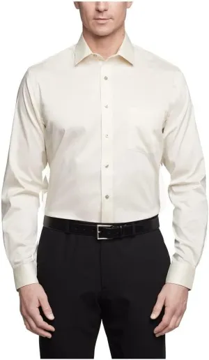 Van Heusen Men's Dress Shirt Regular Fit Ultra Wrinkle Free Flex Collar Stretch Solid