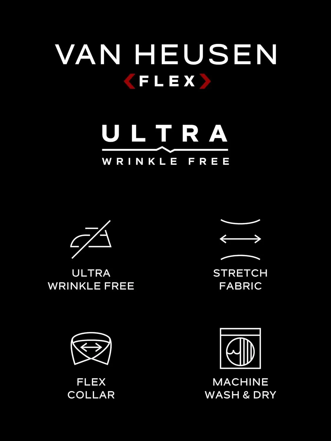 Van Heusen Men's Dress Shirt Regular Fit Ultra Wrinkle Free Flex Collar Stretch Solid