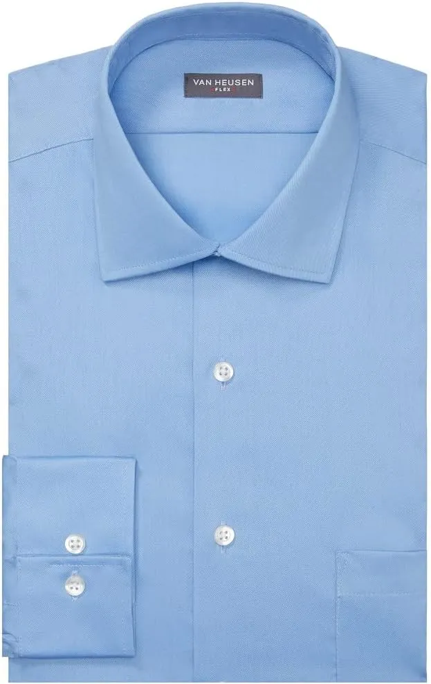 Van Heusen Men's Regular Fit Flex Collar Stretch Dress Shirt