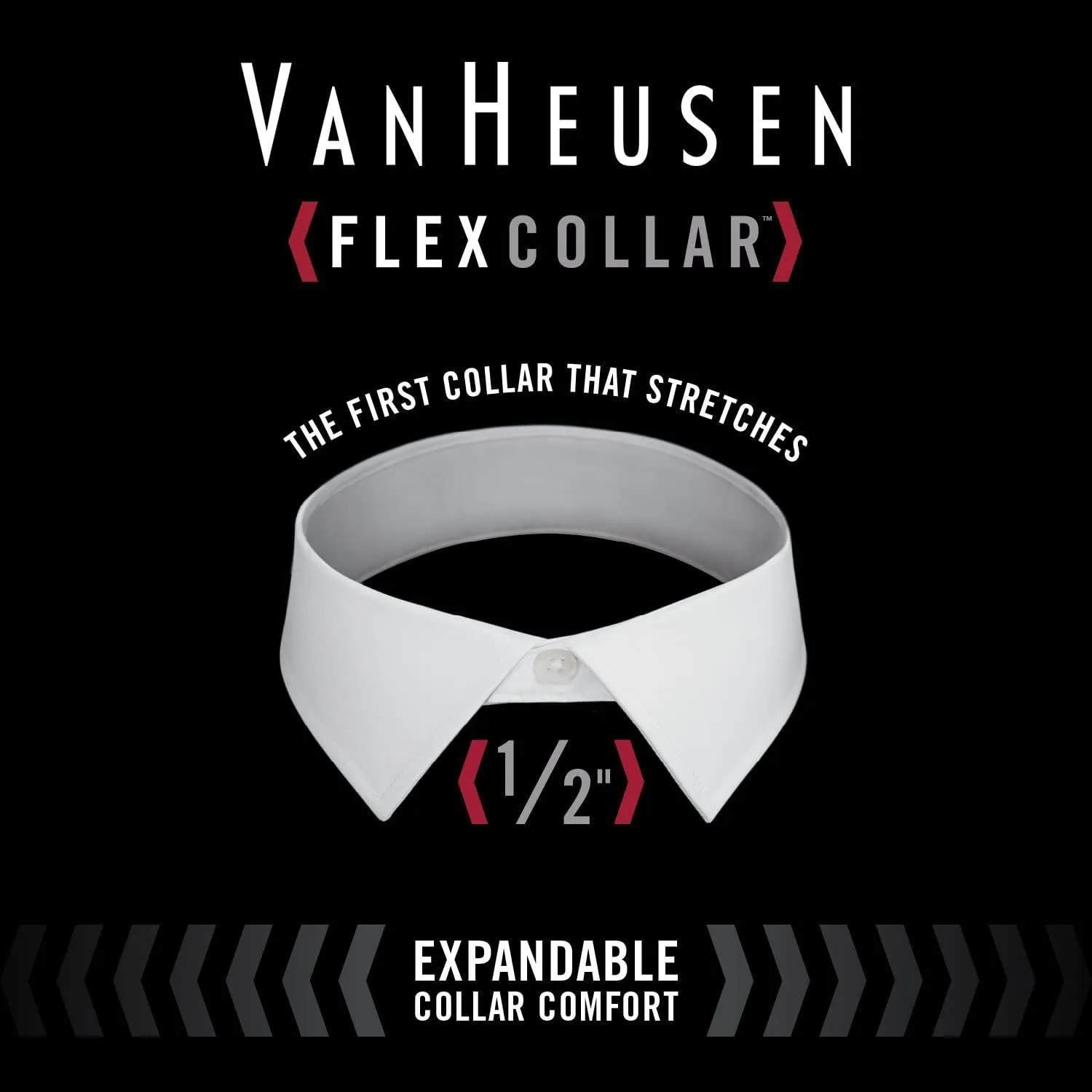 Van Heusen Men's Regular Fit Flex Collar Stretch Dress Shirt