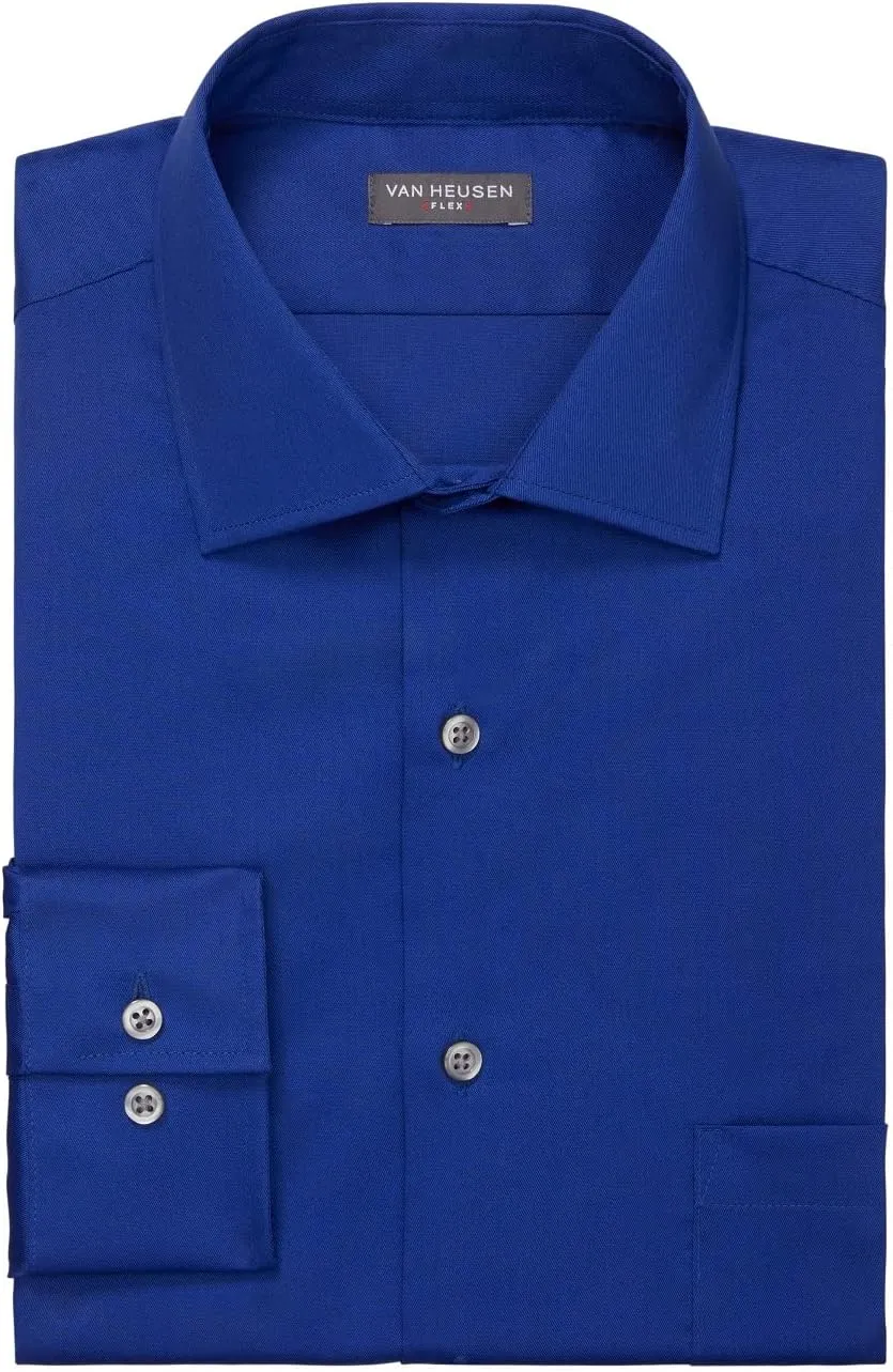 Van Heusen Men's Regular Fit Flex Collar Stretch Dress Shirt