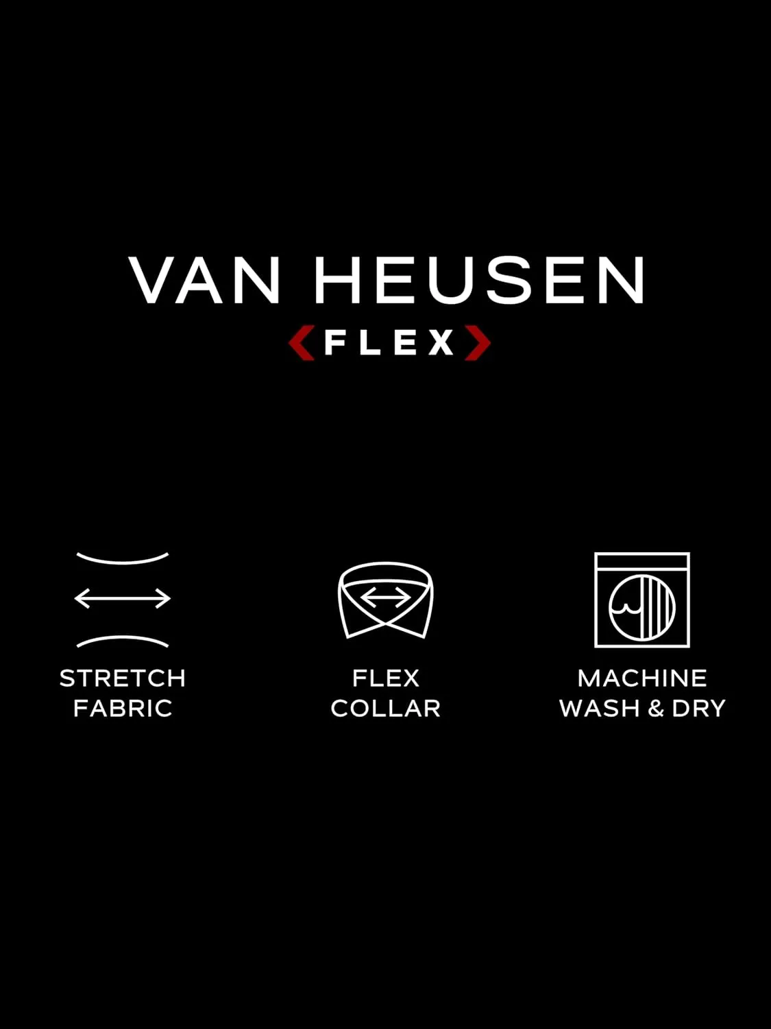 Van Heusen Men's Regular Fit Flex Collar Stretch Dress Shirt