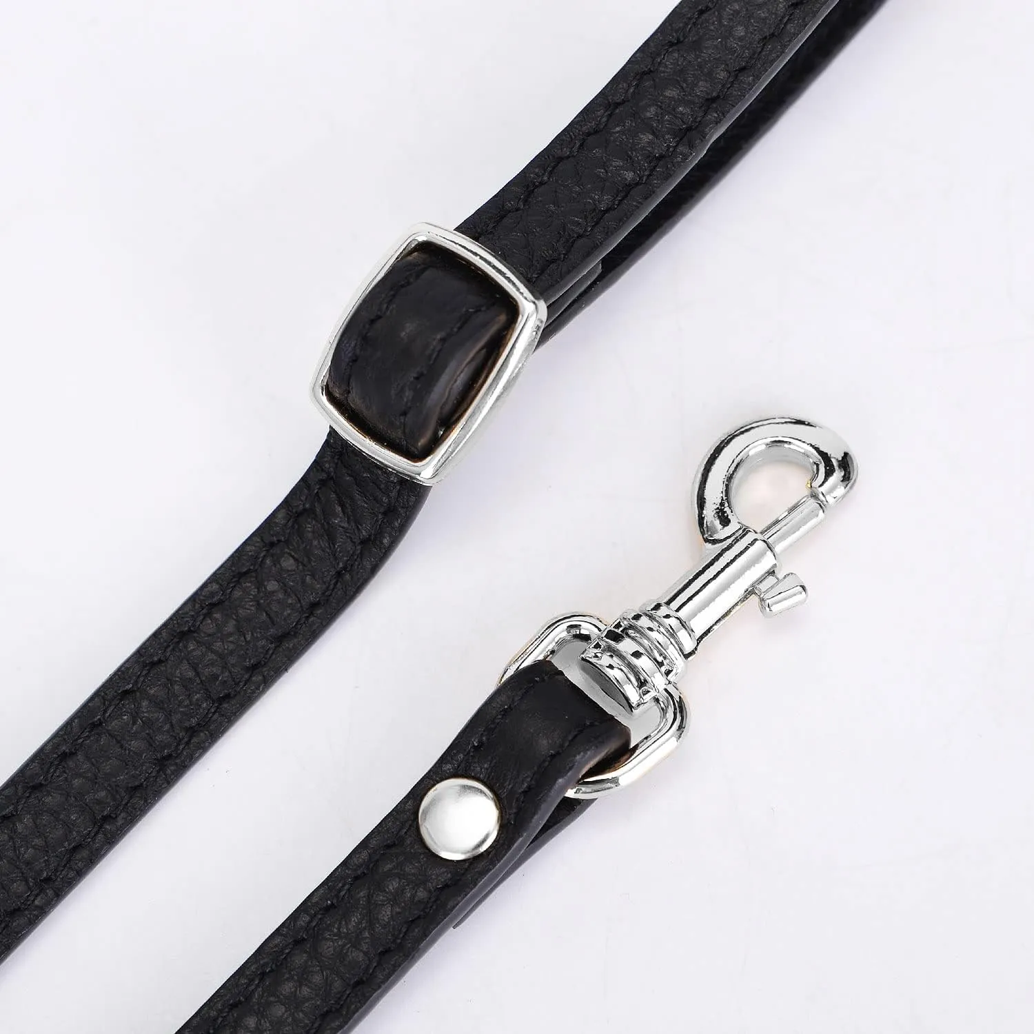 VanEnjoy Adjustable Genuine Leather Crossbody Straps Replacement - Width 1/2“, Length 25”-51”