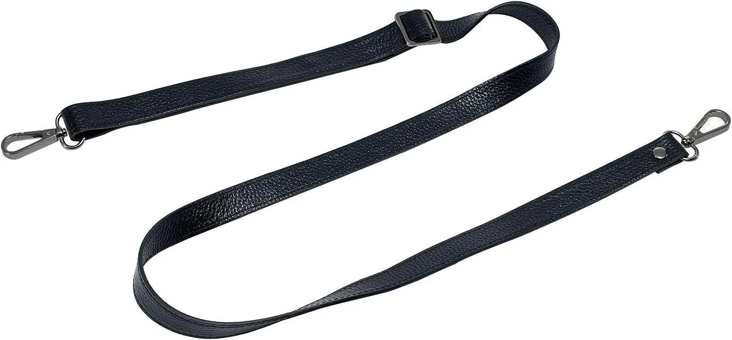 VanEnjoy Full Grain Genuine Leather Adjustable CrossBody Strap Replacement for Bag Purse, 0.7" Wide,26-51" Long