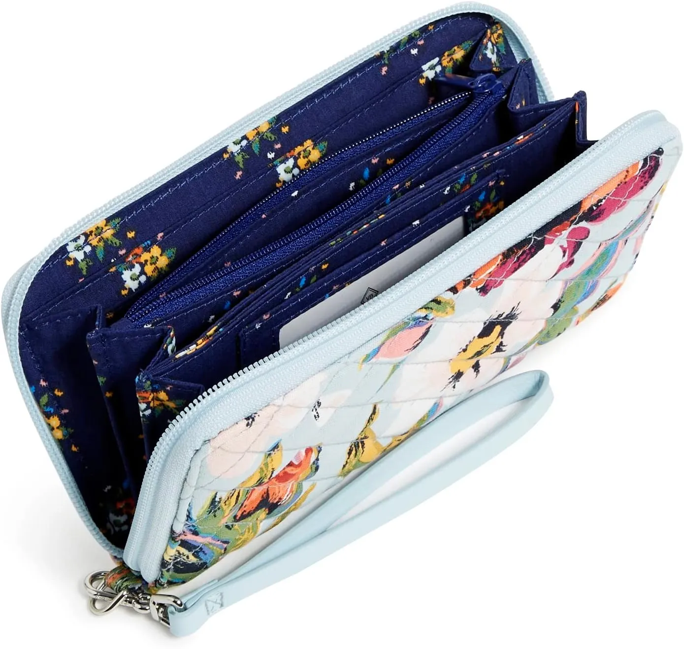 Vera Bradley Women's Cotton Accordion Wristlet with RFID Protection