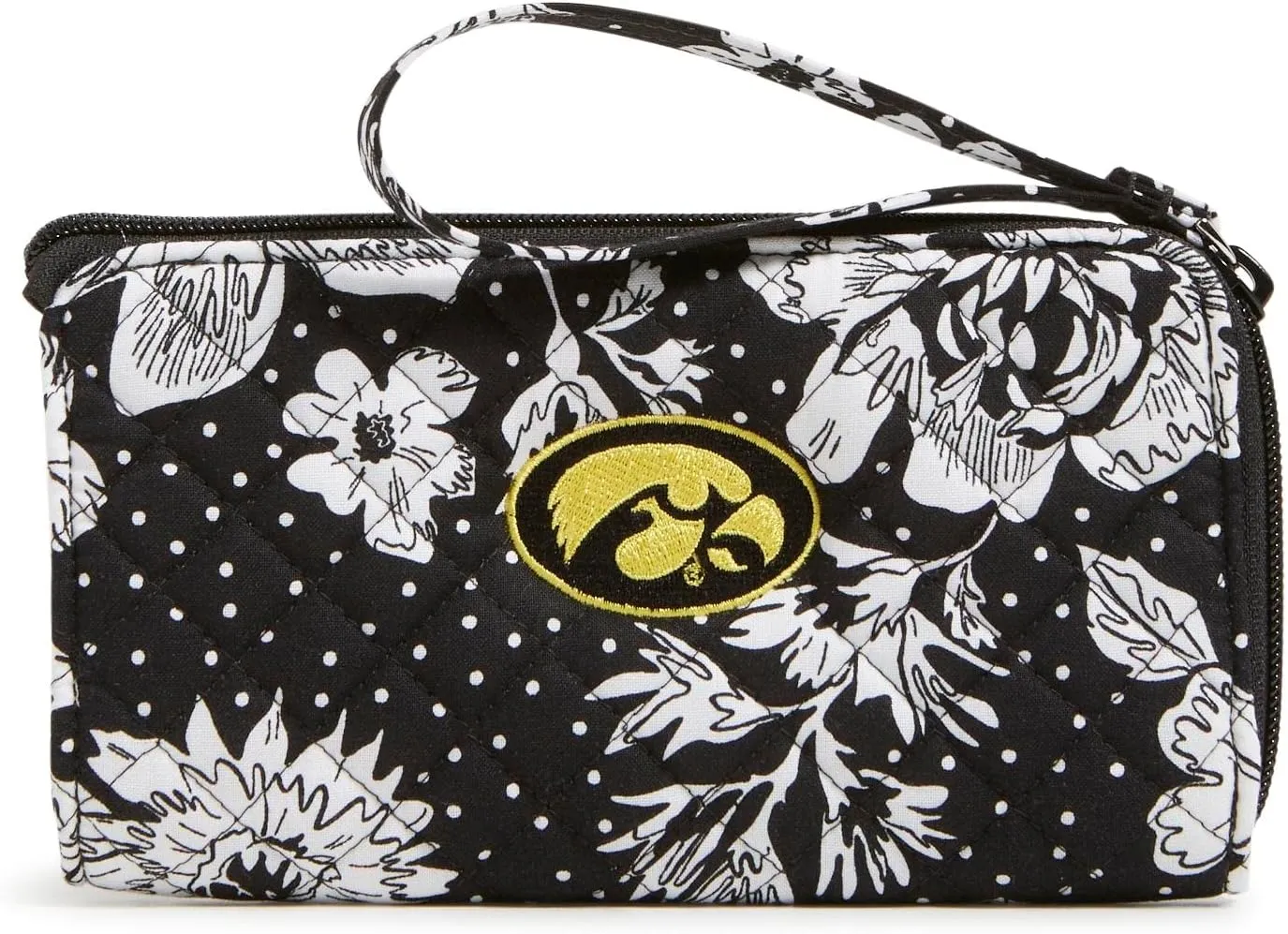 Vera Bradley Women's Cotton Collegiate Front Zip Wristlet with RFID Protection (Multiple Teams Available)