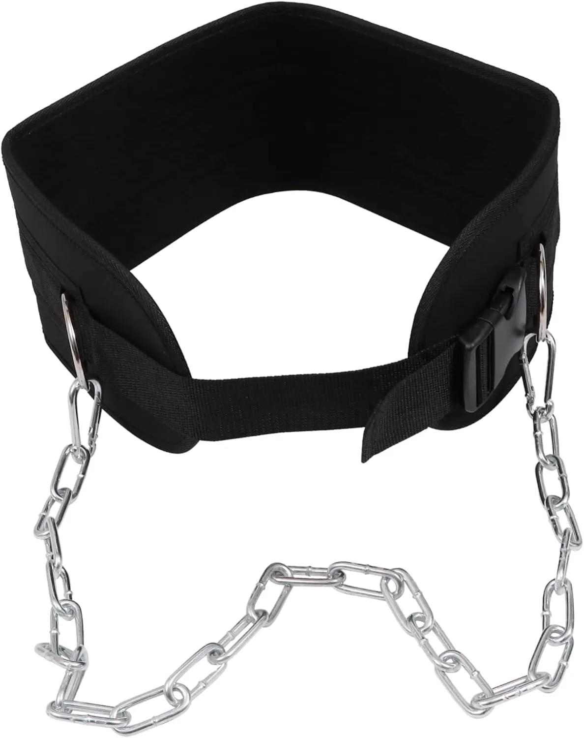 VICASKY 1pc Weight Belt Weightlifting Ups Dip Belt with Chain Workout Weight Lifting Equipment Belts Grip Gym Equipment Adjustable Exercise Deadlift Belt Band Squat Steel Knitted Belt