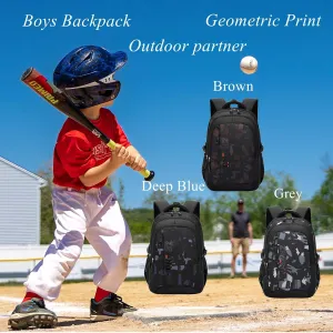 VIDOSCLA Elementary Kids Boys Backpack Teens School Bag Students BookBag for School Deep Blue