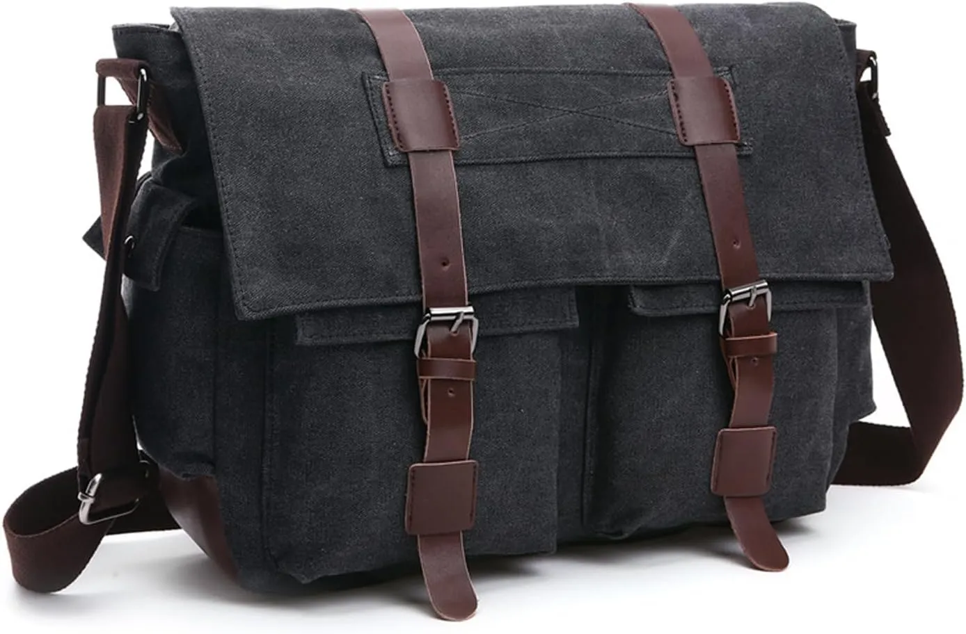 Vintage military canvas notebook computer bag Messenger bag medium canvas Messenger bag military satchel
