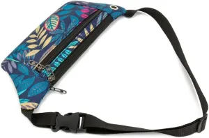 Waterproof Crossbody Bags,Waist Packs for Women and Men for Travel Running Sports Outdoors.(BLUE Leaf)
