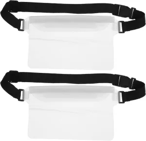 Waterproof Pouch for Swimming Valuables Dry Bags Waterproof Versatile Outdoor Swimming Bag Casual Dry Bag Pouch Swimmers Waterproof Belt Bag Blue Hiking Essentials Pvc Transparent