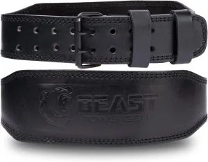 Weight Lifting Belt 4inch Leather Belt With Free Wrap - Foam Padded Back Support Gym Belt for Bodybuilding Squat Deadlift Weightlifting Belt Men Women