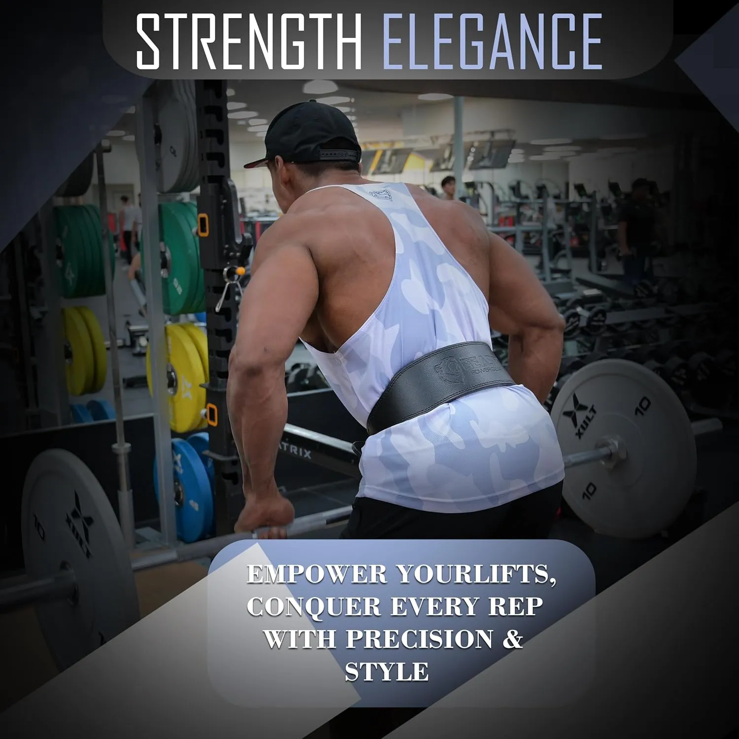 Weight Lifting Belt 4inch Leather Belt With Free Wrap - Foam Padded Back Support Gym Belt for Bodybuilding Squat Deadlift Weightlifting Belt Men Women