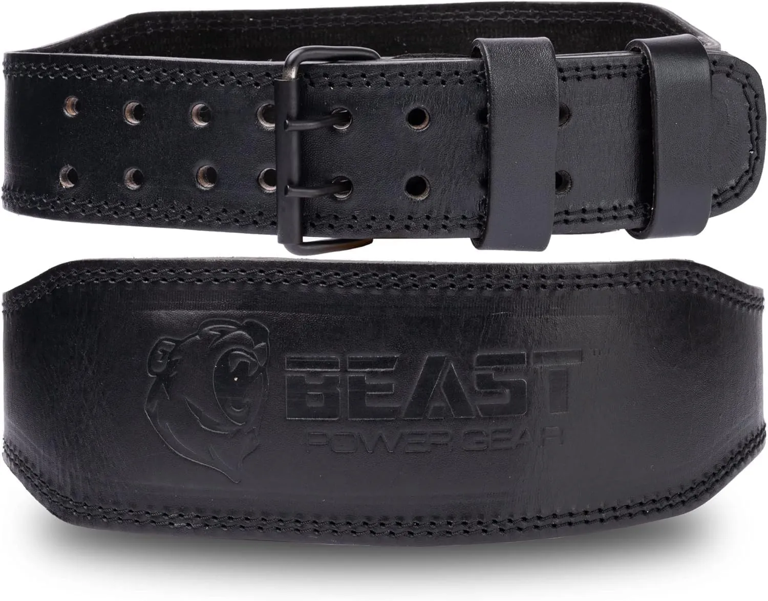 Weight Lifting Belt 4inch Leather Belt With Free Wrap - Foam Padded Back Support Gym Belt for Bodybuilding Squat Deadlift Weightlifting Belt Men Women