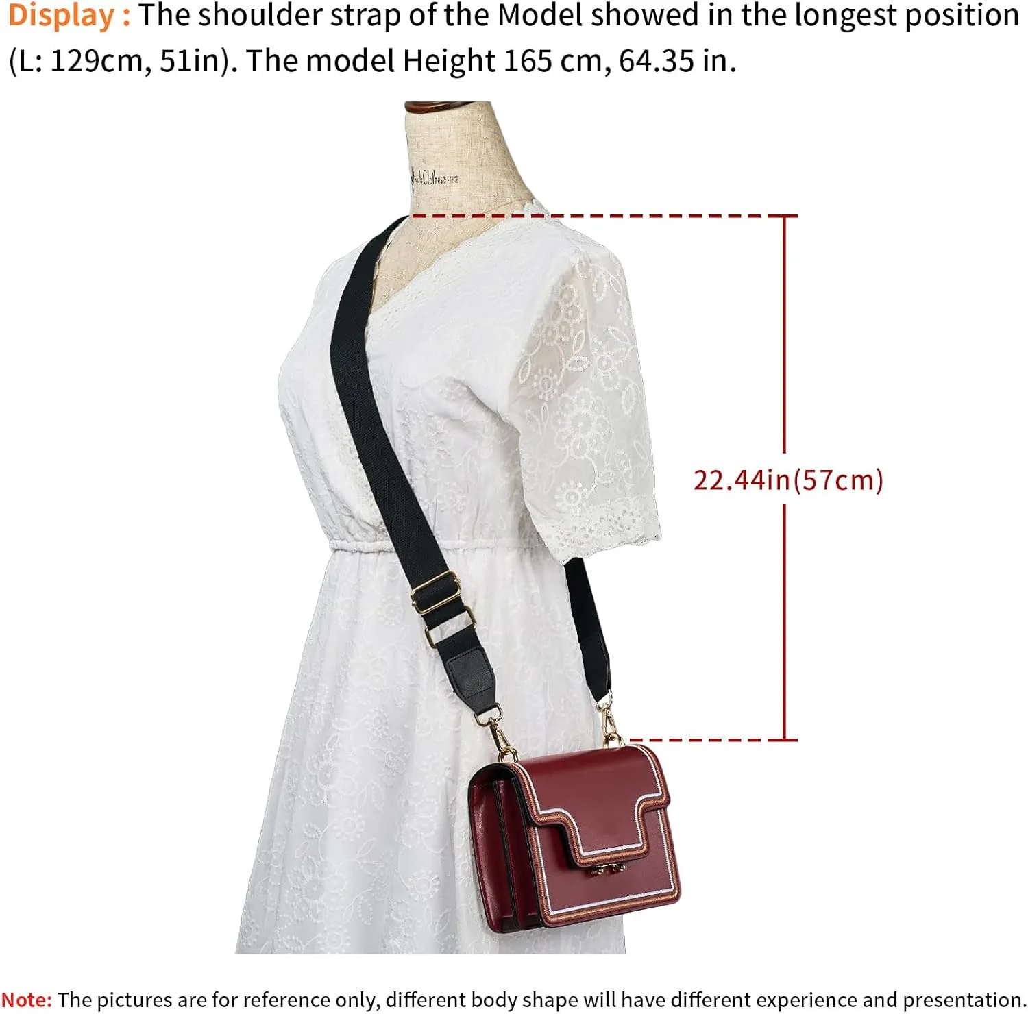 Wide Shoulder Purse Strap Replacement Adjustable Belt Canvas Bag Crossbody Handbag