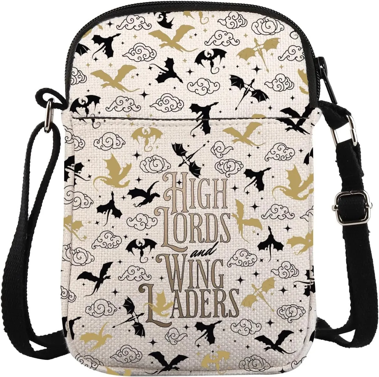 Wing Novel Inspired Crossbody Bag Dragon Rider Messenger Bag Dragon Leader Fans Gift High Lords Gift