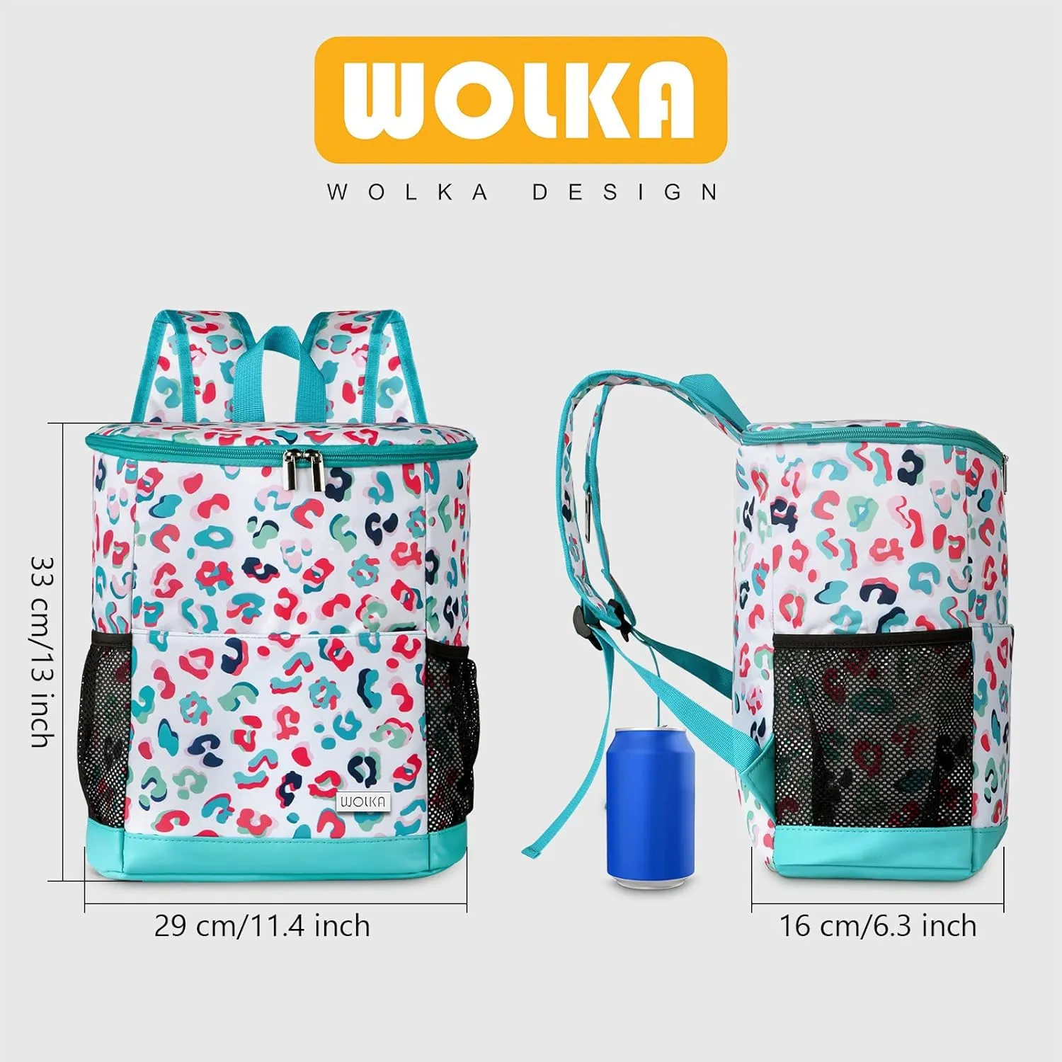 Wolka Cooler Backpack 30 Cans,Portable Backpack Coolers Insulated Leak Proof,Waterproof Soft Sided Cooler Bag for Travel,Beach,Camping,Picnic,Lunch Backpack for Women