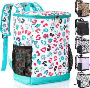 Wolka Cooler Backpack 30 Cans,Portable Backpack Coolers Insulated Leak Proof,Waterproof Soft Sided Cooler Bag for Travel,Beach,Camping,Picnic,Lunch Backpack for Women