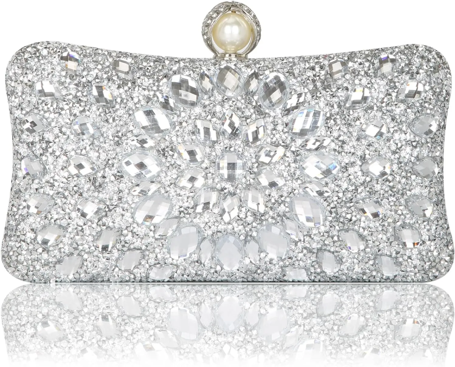 Women's Evening Bags Sparkly Rhinestone Clutch Purses Luxury Handbags