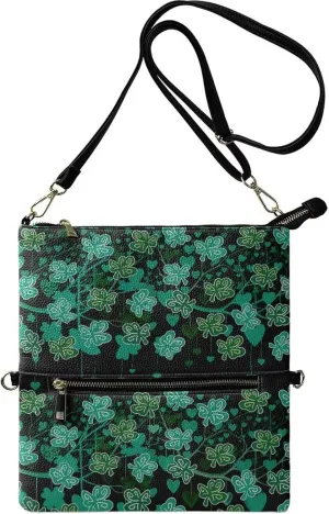 Women's Shoulder Handbags Foldover Clutch Wallet Crossbody Purse Portable Messenger Bag with Detachable Strap