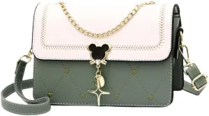 Womens Top Handle Satchel Heart Embroidered Quilted Purses Designer Handbags Small Crossbody Bags