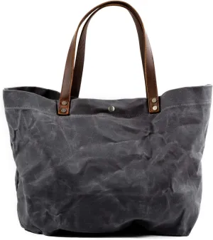 WUDON Waxed Canvas Travel Tote Bag - Extra Large Carryall Shoulder Bag for Women