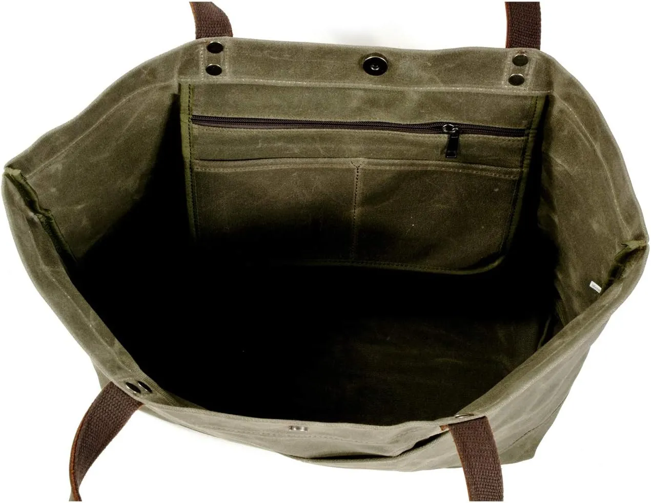 WUDON Waxed Canvas Travel Tote Bag - Extra Large Carryall Shoulder Bag for Women
