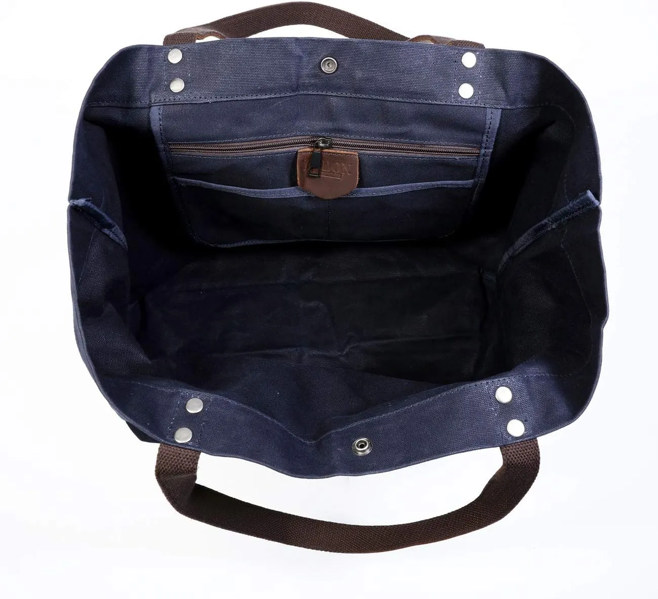 WUDON Waxed Canvas Travel Tote Bag - Extra Large Carryall Shoulder Bag for Women