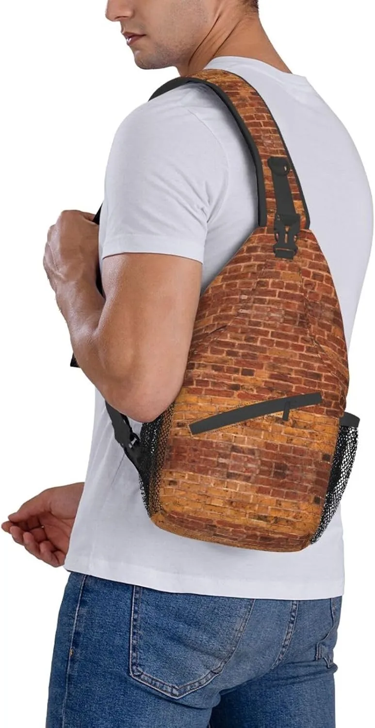 WURTON Sling Bag Hello Hawaii Print Sling Backpack Crossbody Chest Bag Daypack For Hiking Travel
