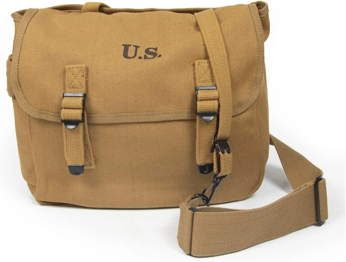 WW2 US M1936 Musette Messenger Canvas Bag WWII Haversack