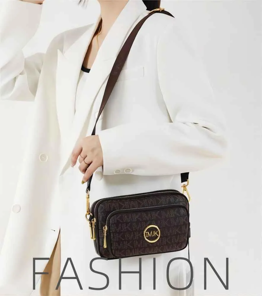 Xehuro Small Crossbody Purse Shoulder Bag for Women Chest Bag Daypack Multiple Pockets with Wide Strap