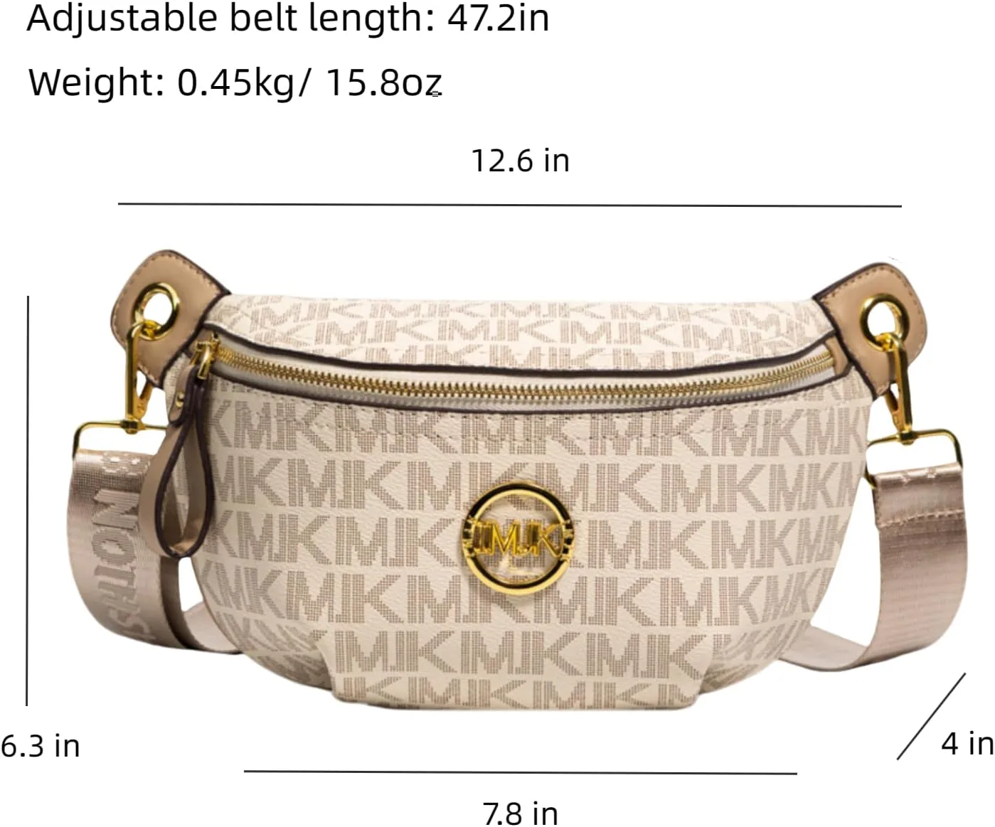 Xehuro Small Crossbody Purse Shoulder Bag for Women Chest Bag Daypack Multiple Pockets with Wide Strap