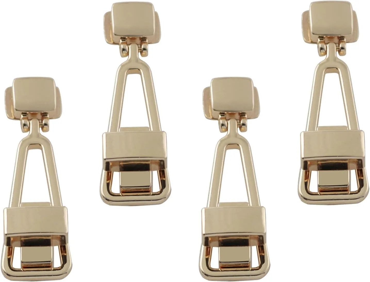 XGNG 4PCS Triangle Metal Flip Lock Craft Alloy Bag Twist Lock Clasp Turn Lock Clasp Pack Golden Purses Twist Lock Clutches Closures for Purse Handbag Shoulder Bag Making