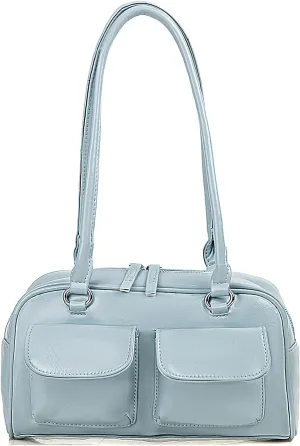 Y2K Shoulder Purses for Women Trendy - PU Leather Retro Boston Handbag, Lightweight and Versatile for Work and Travel