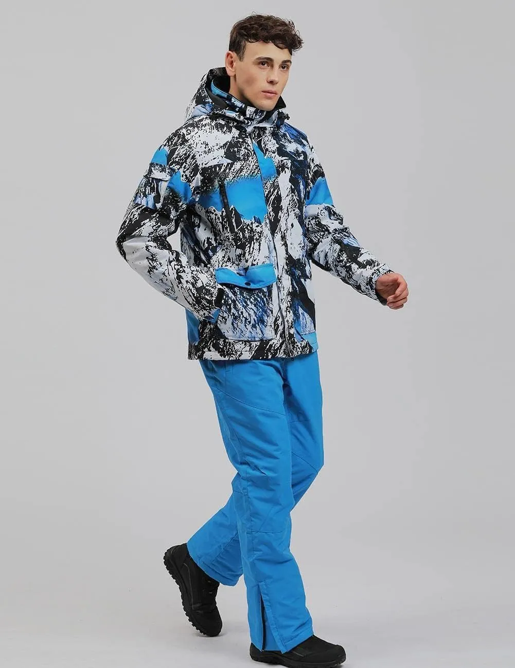 YEEFINE Men's Ski Suits Waterproof Winter Snowsuit Snow Snowboard Jackets Coats Pants Set