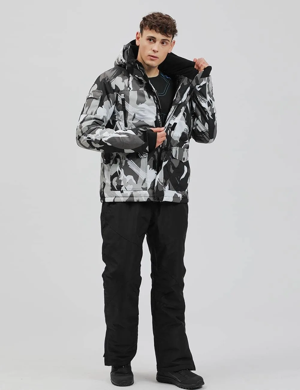 YEEFINE Men's Ski Suits Waterproof Winter Snowsuit Snow Snowboard Jackets Coats Pants Set