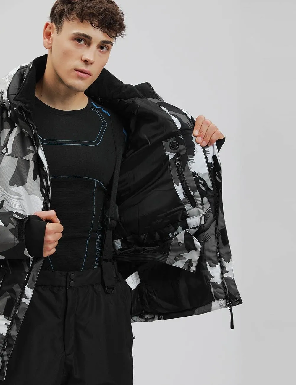 YEEFINE Men's Ski Suits Waterproof Winter Snowsuit Snow Snowboard Jackets Coats Pants Set