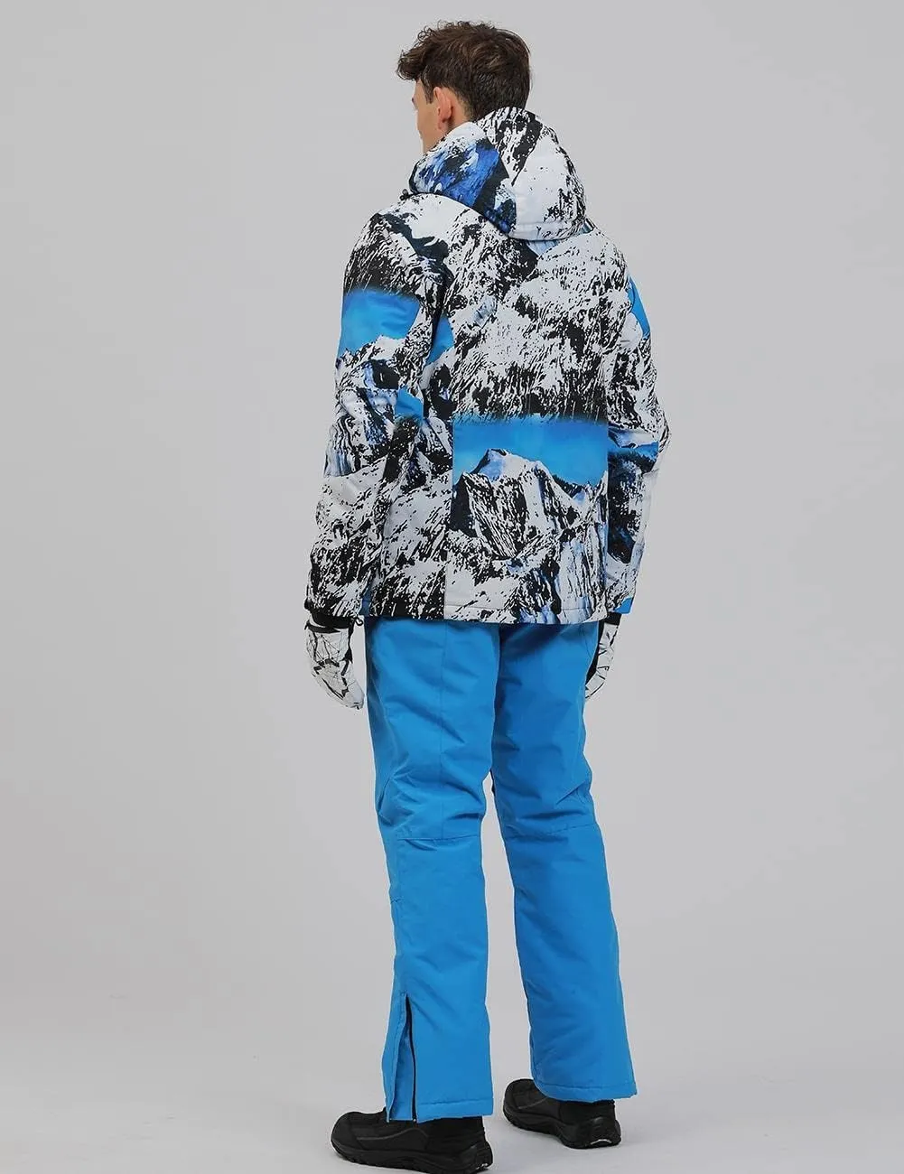 YEEFINE Men's Ski Suits Waterproof Winter Snowsuit Snow Snowboard Jackets Coats Pants Set