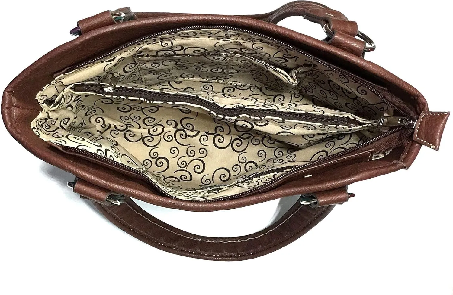 Zelris Spring Bloom Western Concho Women Conceal Carry Tote Handbag Purse Set