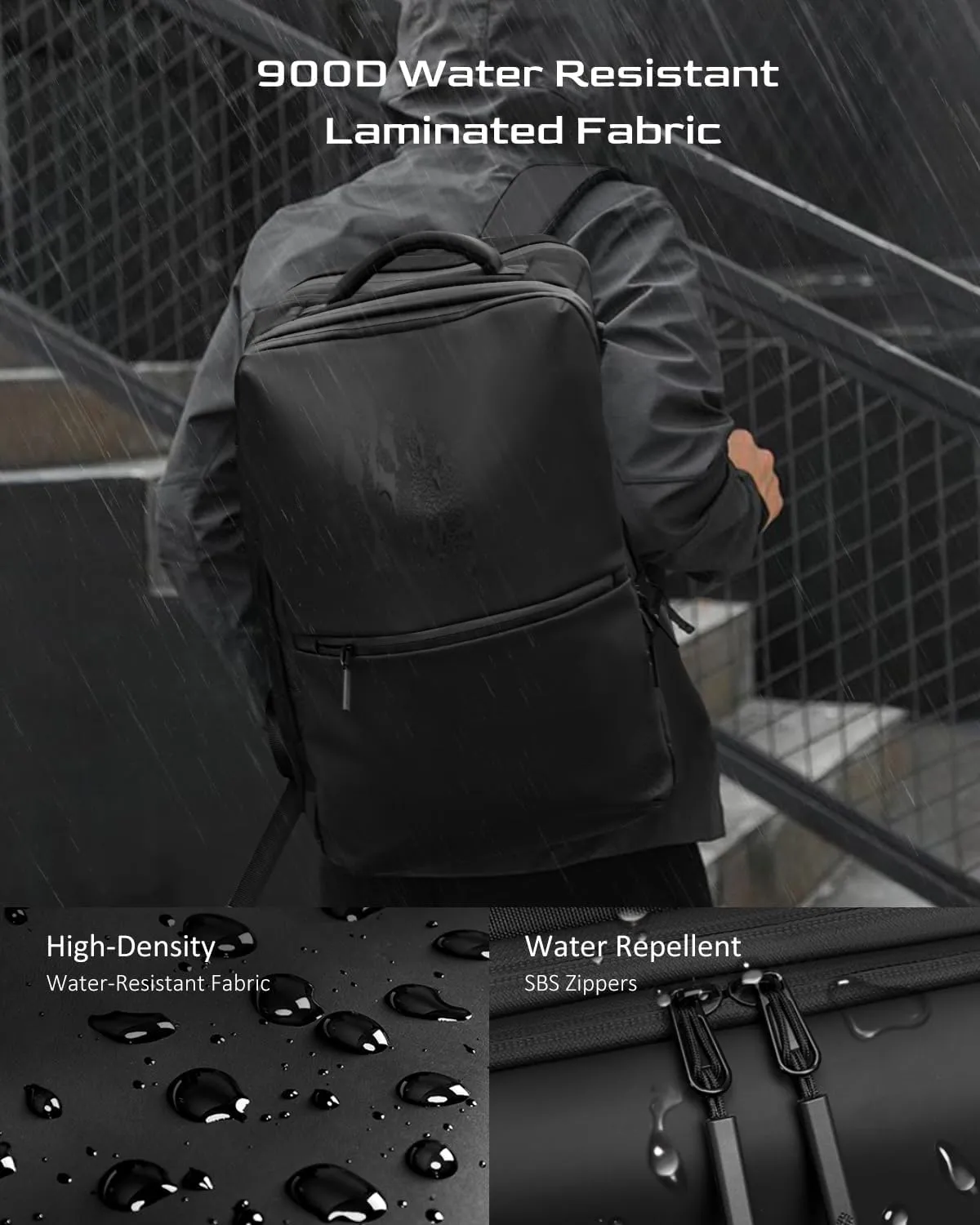 Zurligi Air Vacuum Backpack for Travel - 60L Expandable Carry On Backpack for Airplane, Vacuum Compression with Pump, USB Port, TSA Lock, for Business, College, Laptop, Camping, Weekender